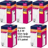 Osram 8.5W LED Ampul 5 Adet 10 W E-27 Beyaz
