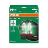 Osram Ampul H11 Ult 55W 12V Pgj19-25X2Trqr2B Ultralife - Osr 64211ULT-2HB