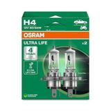 OSRAM Ampul H4 Ult 60/55W 12V P43T5X2Trqr2B Ultralife - OSR 64193ULT-2HB