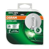 Osram Ampul Ultra Life H11 12V 55W Daha uzun kullanım süresi, İkili Kutu (2 Lamba) 64211ULT-HCB