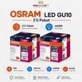 Osram Gu10 2'li Paket Led Ampul 4.5w 6500k Beyaz 2 Adet