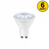 Osram Gu10 Duylu 4.5W/830 Led Ampul 3000K Sarı Işık 6 Adet