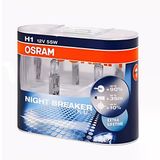 Osram H1 Night Breaker 12V 55W Ampul Ultra Parlak Beyaz Işık, Maksimum Görüş Gücü- 2 Adet