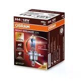 OSRAM H4 NIGHT BREAKER 220% Daha Güçlü Işık (1Adet), 12V, 60/55W karton kutu