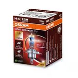 Osram H4 Nıght Breaker 220% Daha Güçlü Işık (2 Adet), 12V, 60/55W Karton Kutu
