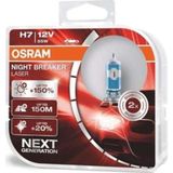 Osram H7 Night Breaker Laser %150 Fazla Parlaklık 150M Uzun Performans Ampul Seti