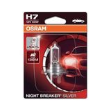 Osram H7 Night Breaker Silver Far Ampulü, 12V 55W,%100 Daha Fazla Işık, 130m Mesafe