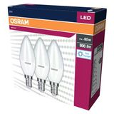 Osram Klasik Mum 7 W Beyaz Mum E14 Duy 3'Lü Led Ampul (3'Li Paket)