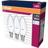Osram Klasik Mum 7 W Beyaz Mum E14 Duy 3'lü Led Ampul