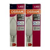 Osram LED Ampul, 4,9W (40W), E14 Duylu, Cool Daylight (6400K), 2 Adet