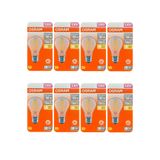 Osram LED Ampul, 6,5W (60W), 2700K Sarı Işık, Dim Edilebilir, E27 Duy, Şeffaf, 8 Adet