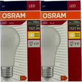 Osram LED Ampul, E27 Duy, 13W (100W), 2700K Sarı Işık, Enerji Tasarruflu, 2 Adet - Altın