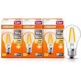 Osram LED Filament Ampul 6.5W (60W Eşdeğer) 2700K Sarı Işık 806 Lümen E27 Duy – 3'lü Paket - Altın