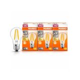 Osram LED Filament Ampul 6.5W (60W Eşdeğer) 2700K Sarı Işık 806 Lümen E27 Duy – 3’lü Paket – E Enerji Sınıfı – 360° Işık – 105X60 mm – Dimmer Uyumlu Değil [enerji Sınıfı E]