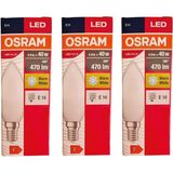Osram Led Value 4,9W Sarı Işık E-14 470lm Ampul 3 lü Paket - Gün Işığı - 40 - 50 W
