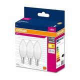 Osram LED Value CLB60 7,5W/827 3'lü E14 Duy Sarı Işık 2700K LED Mum Ampul [enerji Sınıfı F] - Amber