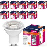 Osram LED Value PAR16 4.5W GU10 6500K Soğuk Gün Işığı Ampul 10 Adet - 40 - 50 W - Günışığı - Beyaz