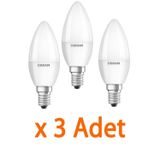 Osram Ledvalue 7,5W (60W) E14 Led Mum Ampul 840 - Günışığı 3 Adet Avize Ampulu