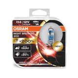 Osram Night Breaker 200 H4 Ampül 2 Adet - %200 Fazla Işık