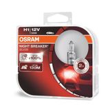 Osram Nıght Breaker Sılver 12V 55W H1 Ampul Takım-130M Fazla Işık