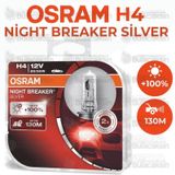 Osram Night Breaker Silver H4 Ampul 64193NBS +100% Fazla Işık