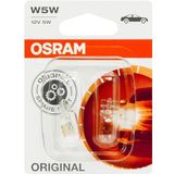 Osram Orijinal W5 W Halojen, Konum ve Plakası Işığı Double Blister beyaz 2825-02B