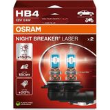 Osram Osram Next Generation HB4 Night Breaker Laser +%150 12V 51W 2'Li Ampül Set