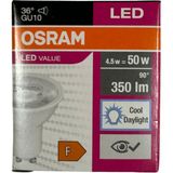 Osram PAR16 4.5W (50W) 6500K (Beyaz Işık) GU10 Duylu LED Spot - 40 - 50 W