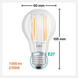 Osram Retrofit 7 W Sarı Klasik E27 Duy Led Ampul (4'Li Paket)