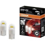 Osram T10 W5W LED Night Breaker Plaka Park Içmekan Ampulü, 12V 1W, 2'li Paket, Universal Polarite, 4 Yıl Garanti - 0002 - Beyaz