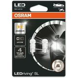 Osram W5w T10 Turuncu(Amber) Dipsiz Tavan Park Plaka Led Ampülü 4 Yıl Garantili 2 Li