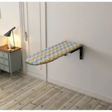 Ossa Home Katlanır Duvara Monte Ütü Masası Sarı Gri Renkli Yer Kaplamaz Özellikte 34x85-90 Cm