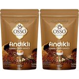 Osso Fındıklı Dibek Kahvesi 2 x 200 gr Özel Kavrulmuş Türkiye Menşeli Yoğun Aroma