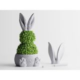 Ostaris Dekoratif Saksı - Beyaz Modern Modern Bitki Saksısı 16,5 cm - 140x160x165mm