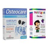 Osteocare Kalsiyum, Magnezyum, Vitamin D3,çinko Içeren Gıda Takviyesi 90 Tablet +Nutrigen Üzüm Şurubu 200 ml