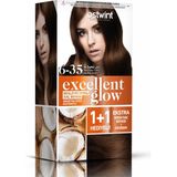 Ostwint Excellent Glow No.6.35 Çikolata Kahve 2 Adet Saç Boyası