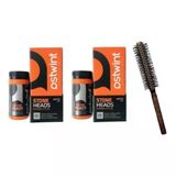Ostwint Pudra Wax 20Ml Turuncu Sac Pudrasi Stone Heads No:5 Ozel Fon Fircali Set