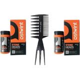 Ostwint Pudra Wax 20ML Turuncu Saç Pudrası Stone Heads No:5+Wax Tarak