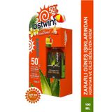 Ostwint Spf 50+ Güneş Kremi 100 Ml E Vitaminli + Aloe Vera Jel 100 Ml Hediyeli