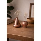Otaera Form Dengesi Bakır Eskitme Vazo Seti 2'li | Minimal Dekoratif Vazo, Modern Ev Obje, Salon Çiçeklik