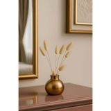 Otaera Gold Top Vazo - Boho Tarz Yuvarlak Obje, Salon Dekorasyonu ve Çiçek Aranjmanları İçin