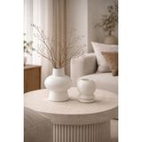 Otaera Sakin Hacim Vazo Seti 2\'li | Minimal Dekoratif Vazo 2’li, Iskandinav Tarz Vazo, Modern Ev Obje - Naturel