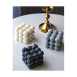 Otantik Bubble Candle Mum, Kokulu Dekoratif Mum El Yapımı %100 Doğal Mum 27Bubble-3Lu-Grı-Mb29028