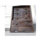 Otantik Çarşı Ahşap Masa Üstü Şifonyer Takı Kutusu Mücevherlik 43x30 cm.