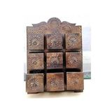 Otantik Çarşı Ahşap Masa Üstü Şifonyer Takı Kutusu Mücevherlik 45x35 cm, 68802