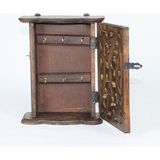 Otantik Çarşı Eskitme Ahşap Anahtar Dolabı 17X6X22 Cm. K016 - Kahverengi