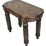 Otantik Çarşı Eskitme Ahşap Dikdörtgen Sehpa K01 74X37X54 Cm. - Siyah - Ahşap