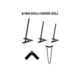 Otantik Çarşı Firkete Sehpa Masa Ayağı 40 Cm.