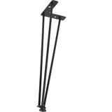 Otantik Çarşı Firkete Sehpa Masa Ayağı 55 Cm. Pingolu Ayarlanabilir - Siyah
