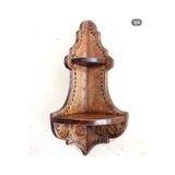 Otantik Çarşı Otantik Çarşı Ahşap El Oyması Köşe Raf 56x17x17 cm.